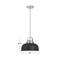 Hello Honey® Arte Black & Nickel Industrial Metal 2-Tone Ceiling Light